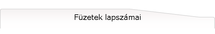 Fzetek lapszmai